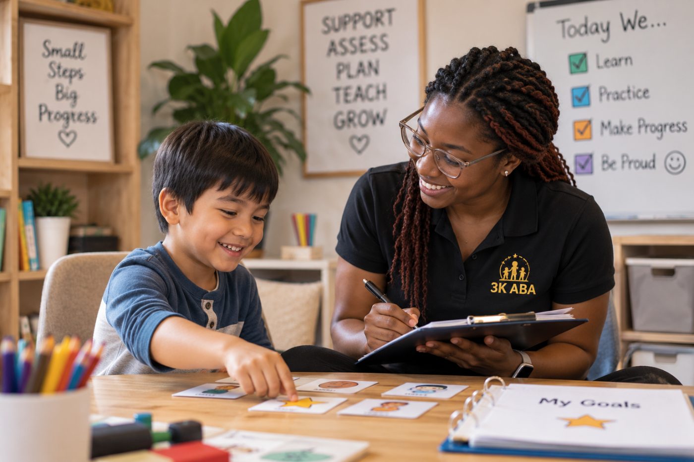 BCBA conducting an assessment with a child